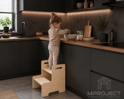 Kitchen Helper Montessori z MDF lub sklejki 18mm