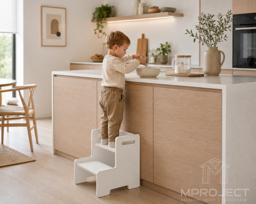 Kitchen Helper Montessori z MDF lub sklejki 18mm
