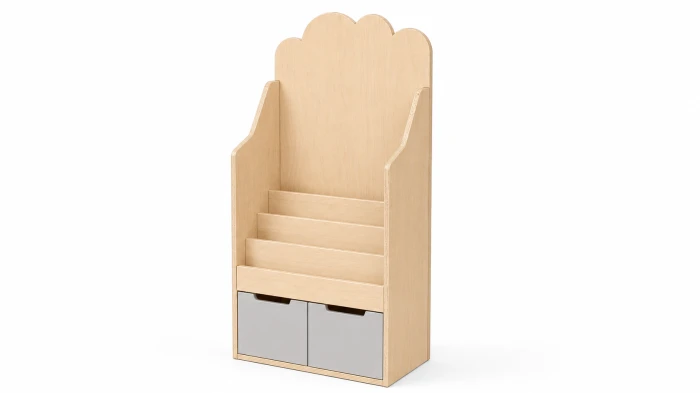 Meble Montessori ze sklejki Regał na książki