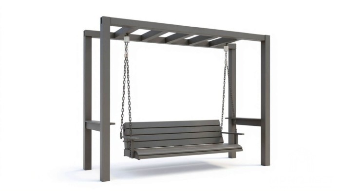 Stabilna huśtawka ogrodowa
