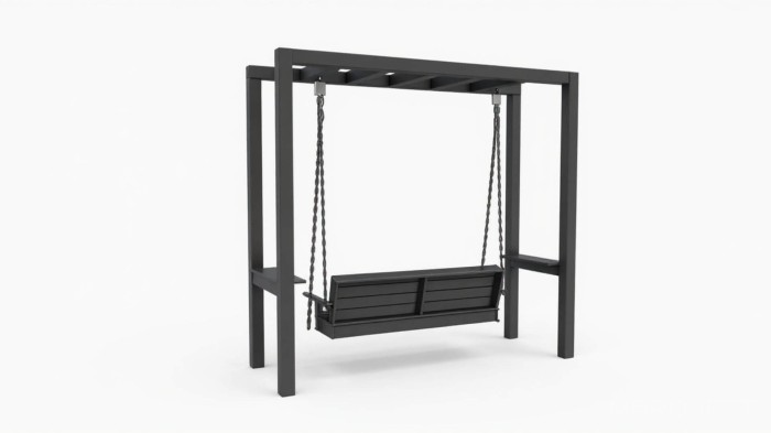 Stabilna huśtawka ogrodowa