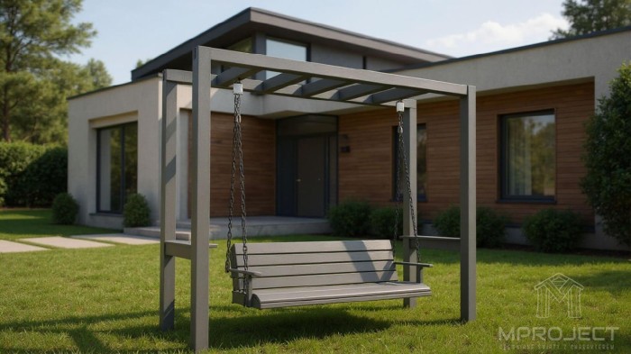 Stabilna huśtawka ogrodowa