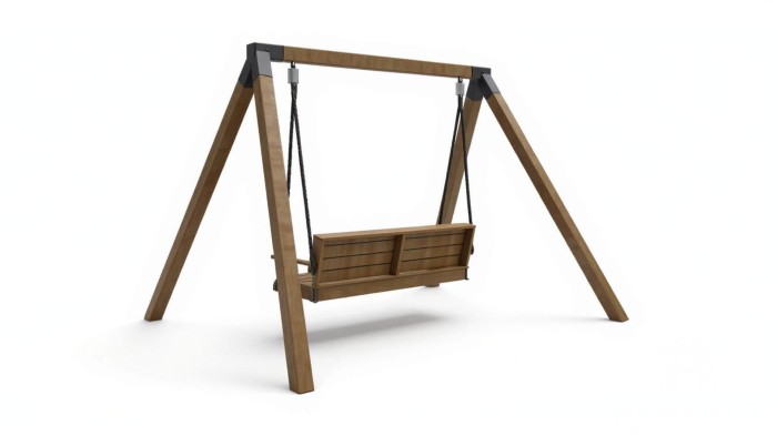 Klasyczna huśtawka ogrodowa