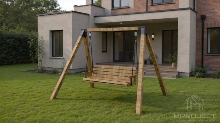 Klasyczna huśtawka ogrodowa