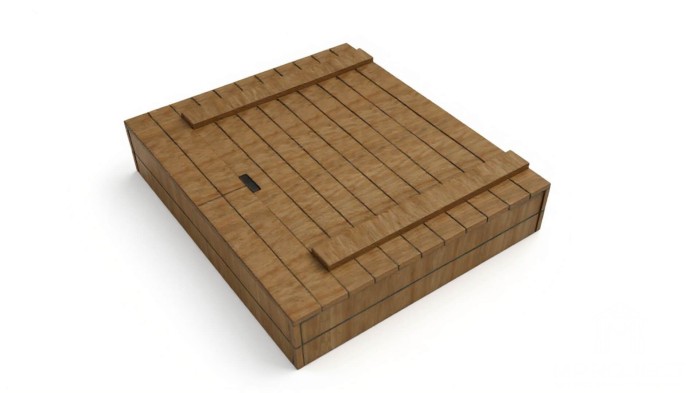 edukacyjna piaskownica z tablicą