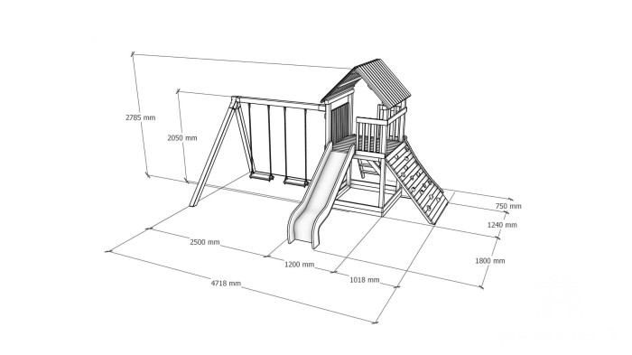 Integracyjny plac zabaw z drewna
